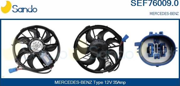 Sando SEF76009.0 - Elektromotor, ventilator hladnjaka www.molydon.hr