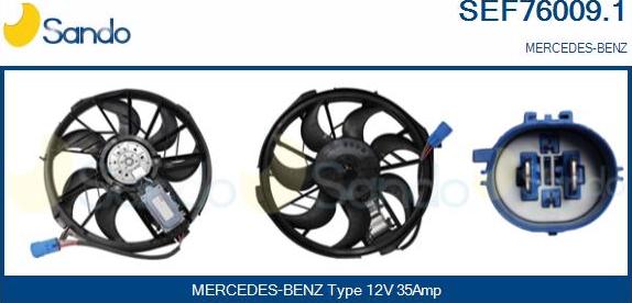 Sando SEF76009.1 - Elektromotor, ventilator hladnjaka www.molydon.hr
