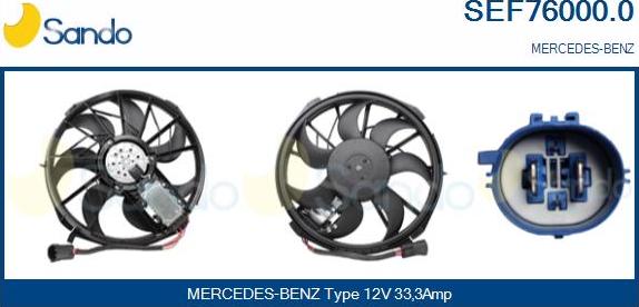 Sando SEF76000.0 - Elektromotor, ventilator hladnjaka www.molydon.hr
