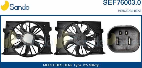 Sando SEF76003.0 - Elektromotor, ventilator hladnjaka www.molydon.hr