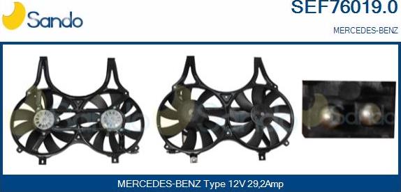 Sando SEF76019.0 - Elektromotor, ventilator hladnjaka www.molydon.hr
