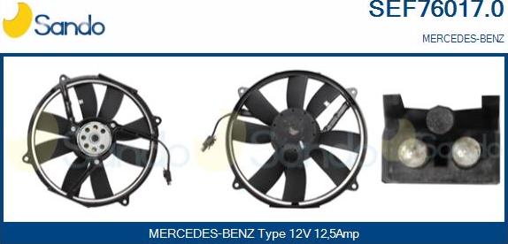 Sando SEF76017.0 - Elektromotor, ventilator hladnjaka www.molydon.hr