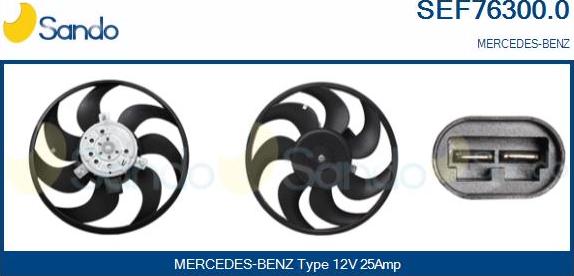 Sando SEF76300.0 - Ventilator, hladjenje motora www.molydon.hr
