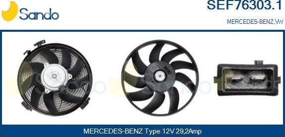 Sando SEF76303.1 - Ventilator, hladjenje motora www.molydon.hr