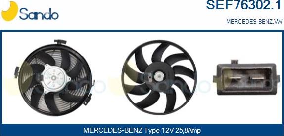 Sando SEF76302.1 - Ventilator, hladjenje motora www.molydon.hr