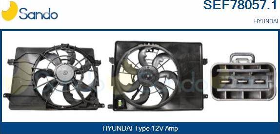 Sando SEF78057.1 - Elektromotor, ventilator hladnjaka www.molydon.hr
