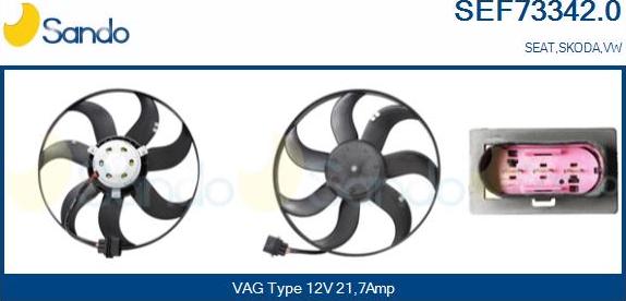Sando SEF73342.0 - Ventilator, hladjenje motora www.molydon.hr