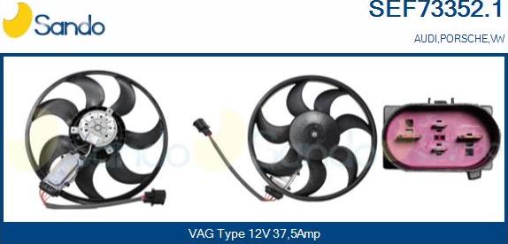 Sando SEF73352.1 - Ventilator, hladjenje motora www.molydon.hr