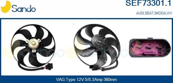 Sando SEF73301.1 - Ventilator, hladjenje motora www.molydon.hr