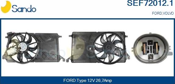 Sando SEF72012.1 - Elektromotor, ventilator hladnjaka www.molydon.hr