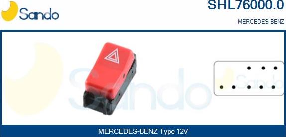 Sando SHL76000.0 - Prekidač 4 žmigavca www.molydon.hr