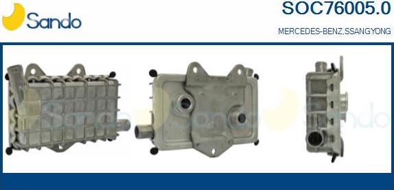 Sando SOC76005.0 - Uljni hladnjak, ulje za motor www.molydon.hr