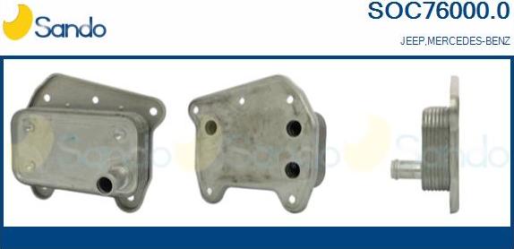 Sando SOC76000.0 - Uljni hladnjak, ulje za motor www.molydon.hr