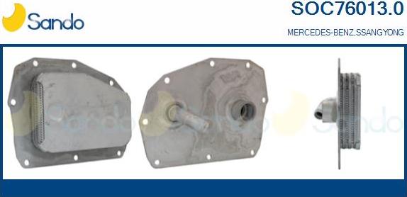 Sando SOC76013.0 - Uljni hladnjak, ulje za motor www.molydon.hr