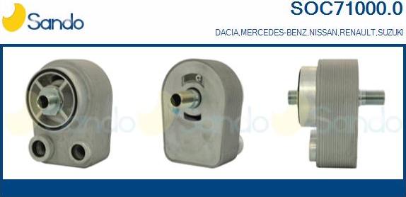 Sando SOC71000.0 - Uljni hladnjak, ulje za motor www.molydon.hr
