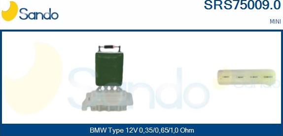 Sando SRS75009.0 - Otpornik, ventilator kabine/unutrasnjeg prostora www.molydon.hr