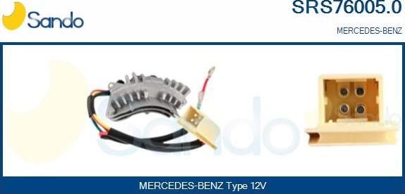 Sando SRS76005.0 - Otpornik, ventilator kabine/unutrasnjeg prostora www.molydon.hr