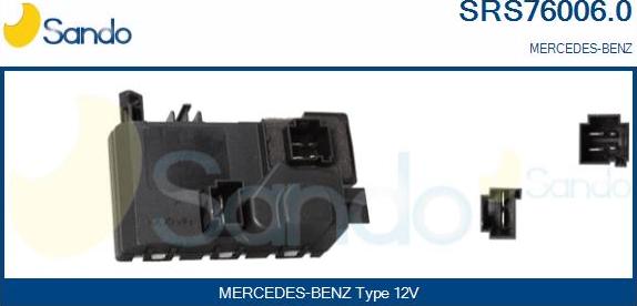 Sando SRS76006.0 - Otpornik, ventilator kabine/unutrasnjeg prostora www.molydon.hr