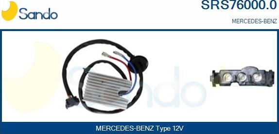 Sando SRS76000.0 - Otpornik, ventilator kabine/unutrasnjeg prostora www.molydon.hr