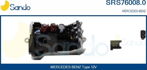 Sando SRS76008.0 - Otpornik, ventilator kabine/unutrasnjeg prostora www.molydon.hr