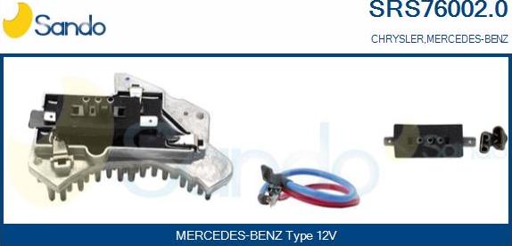 Sando SRS76002.0 - Otpornik, ventilator kabine/unutrasnjeg prostora www.molydon.hr