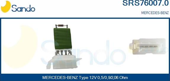 Sando SRS76007.0 - Otpornik, ventilator kabine/unutrasnjeg prostora www.molydon.hr
