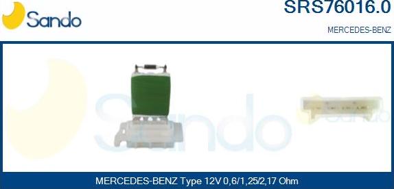 Sando SRS76016.0 - Otpornik, ventilator kabine/unutrasnjeg prostora www.molydon.hr