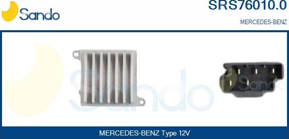 Sando SRS76010.0 - Otpornik, ventilator kabine/unutrasnjeg prostora www.molydon.hr