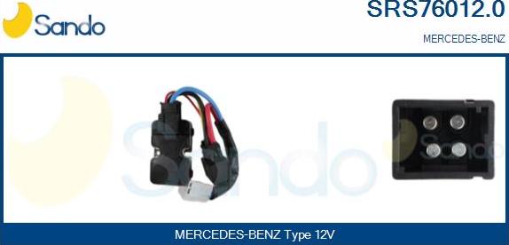 Sando SRS76012.0 - Otpornik, ventilator kabine/unutrasnjeg prostora www.molydon.hr