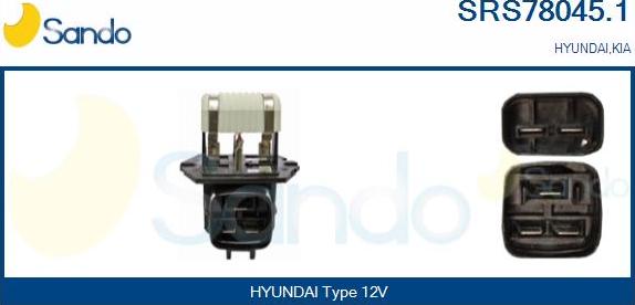 Sando SRS78045.1 - Pred-otpornik, elektromotor ventilatora hladnjaka www.molydon.hr
