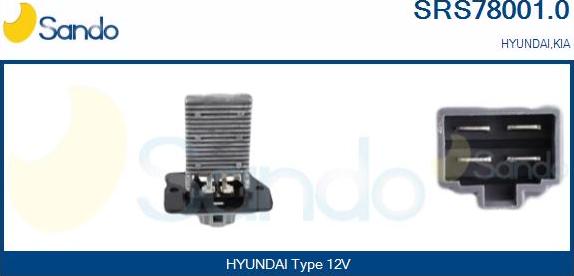 Sando SRS78001.0 - Otpornik, ventilator kabine/unutrasnjeg prostora www.molydon.hr