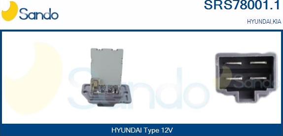 Sando SRS78001.1 - Otpornik, ventilator kabine/unutrasnjeg prostora www.molydon.hr