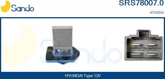 Sando SRS78007.0 - Otpornik, ventilator kabine/unutrasnjeg prostora www.molydon.hr