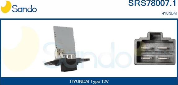 Sando SRS78007.1 - Otpornik, ventilator kabine/unutrasnjeg prostora www.molydon.hr