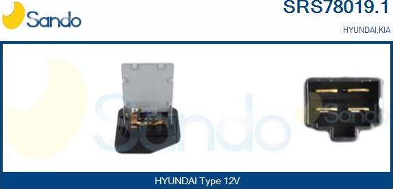 Sando SRS78019.1 - Otpornik, ventilator kabine/unutrasnjeg prostora www.molydon.hr