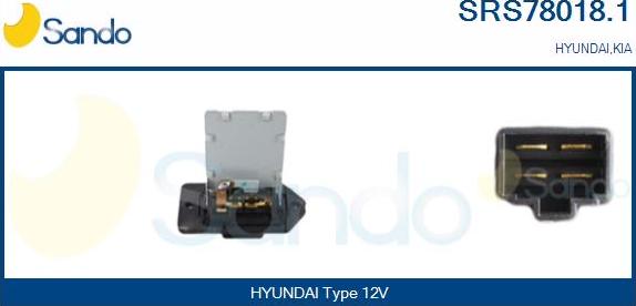 Sando SRS78018.1 - Otpornik, ventilator kabine/unutrasnjeg prostora www.molydon.hr