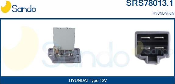 Sando SRS78013.1 - Otpornik, ventilator kabine/unutrasnjeg prostora www.molydon.hr