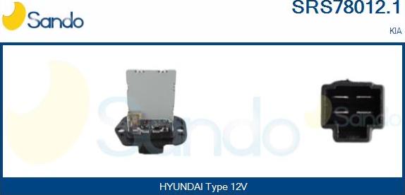 Sando SRS78012.1 - Otpornik, ventilator kabine/unutrasnjeg prostora www.molydon.hr