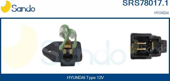 Sando SRS78017.1 - Otpornik, ventilator kabine/unutrasnjeg prostora www.molydon.hr