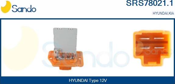 Sando SRS78021.1 - Otpornik, ventilator kabine/unutrasnjeg prostora www.molydon.hr