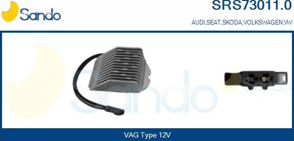 Sando SRS73011.0 - Otpornik, ventilator kabine/unutrasnjeg prostora www.molydon.hr