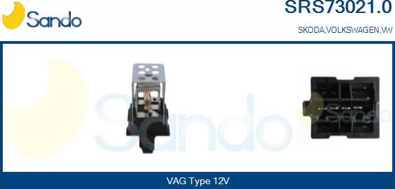Sando SRS73021.0 - Otpornik, ventilator kabine/unutrasnjeg prostora www.molydon.hr