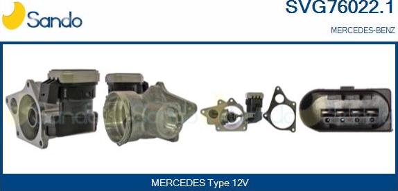 Sando SVG76022.1 - EGR ventil www.molydon.hr