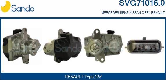 Sando SVG71016.0 - EGR ventil www.molydon.hr