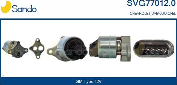 Sando SVG77012.0 - EGR ventil www.molydon.hr
