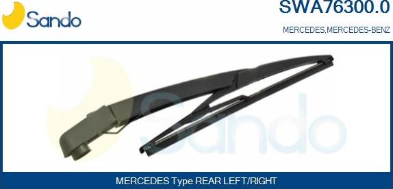 Sando SWA76300.0 - Držač metlice brisača, pranje vjetrobrana www.molydon.hr