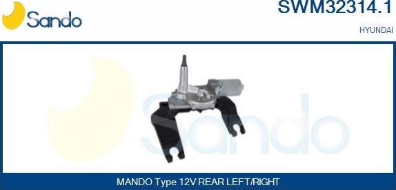 Sando SWM32314.1 - Motor brisača www.molydon.hr