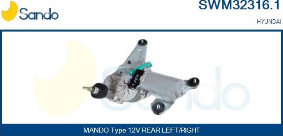 Sando SWM32316.1 - Motor brisača www.molydon.hr