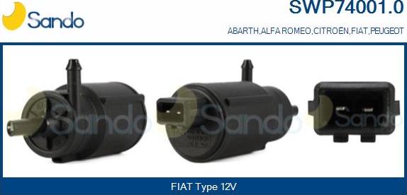 Sando SWP74001.0 - Pumpa za tekućinu za pranje, pranje vjetrobrana www.molydon.hr