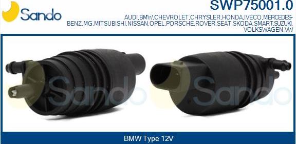 Sando SWP75001.0 - Pumpa za tekućinu za pranje, pranje vjetrobrana www.molydon.hr